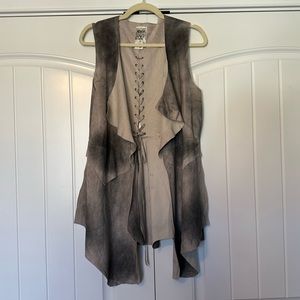 Suede vest - NWT!
